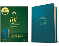 NLT Life Application Study Bible LARGE PRINT Teal LeatherLike