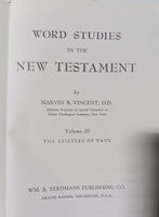 Vincent, Marvin R. - Word Studies in the New Testament