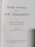 Vincent, Marvin R. - Word Studies in the New Testament