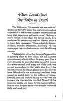 When Loved Ones Are Taken in Death (Pack of six booklets and envelopes)