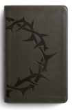 ESV Thinline Bible--TruTone Charcoal Crown