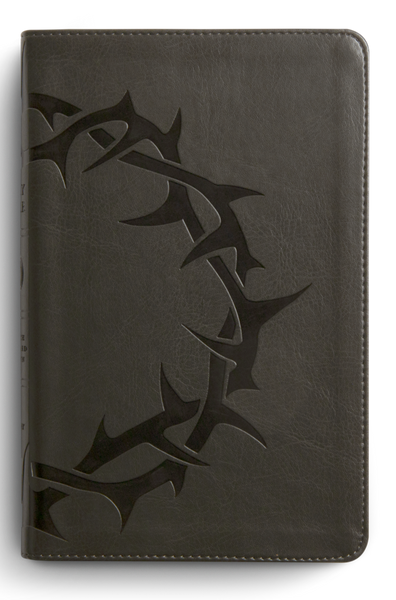 ESV Thinline Bible--TruTone Charcoal Crown