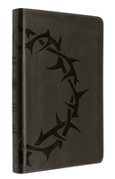 ESV Thinline Bible--TruTone Charcoal Crown