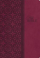 KJV Signature Series #0133NC King James Study Bible Leathersoft Cranberry