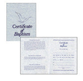 Baptism Certificates- Parchment with Envelopes (Pack of 6)