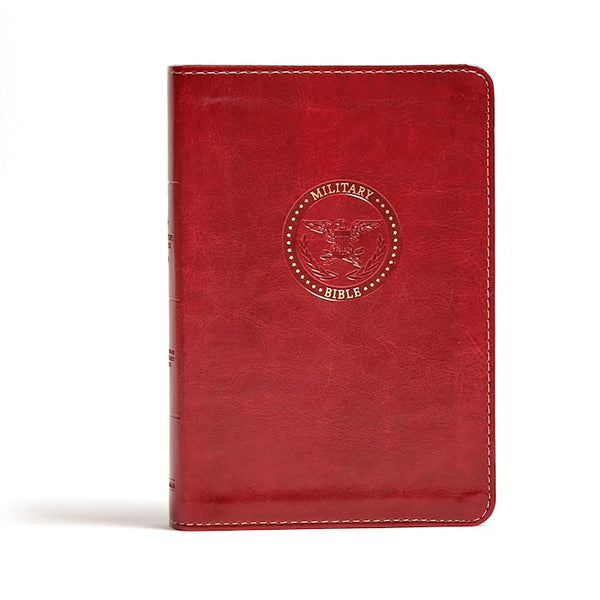 CSB Military Bible (For Marines)-Burgundy LeatherTouch