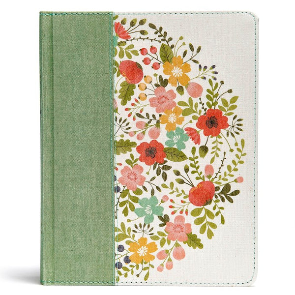 CSB Notetaking Bible-Sage Cloth Over Board