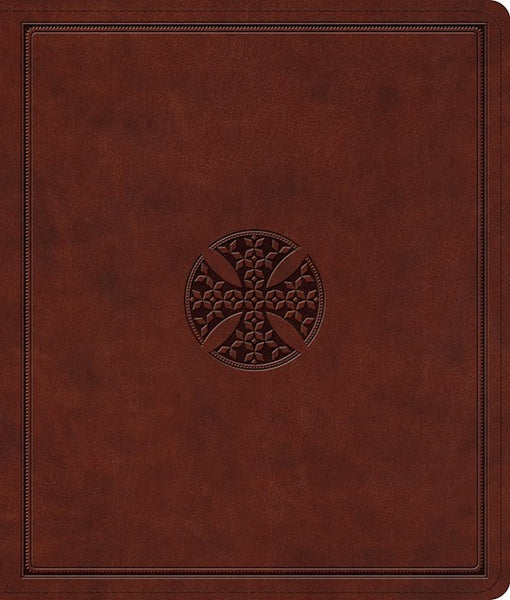ESV Journaling Bible TruTone Brown Mosaic Cross Design