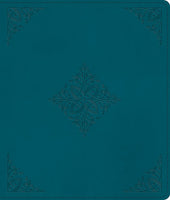 ESV Journaling Bible TruTone Deep Teal Fleur-de-lis Design