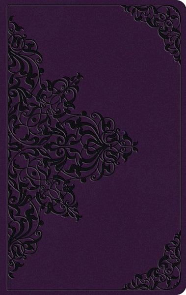 ESV Large Print Value Thinline Bible TruTone Lavender Filigree Design