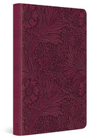 ESV Large Print Value Thinline Bible TruTone Raspberry Floral Design