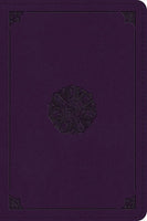 ESV Large Print Bible TruTone Lavender Emblem Design