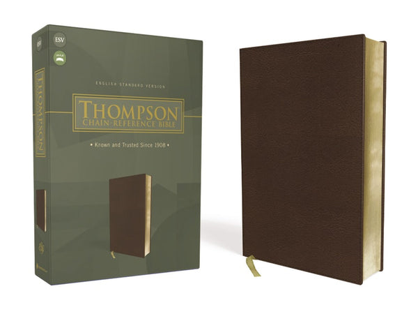 ESV Thompson Chain-Reference Bible-Brown Leathersoft