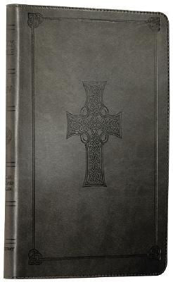 ESV Thinline Bible TruTone Charcoal Celtic Cross Design