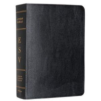 ESV Study Bible Personal Size Genuine Leather Black