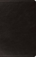 ESV Large Print Thinline Bible Genuine Leather Black