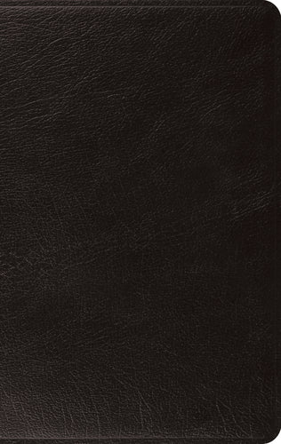 ESV Large Print Thinline Bible Genuine Leather Black