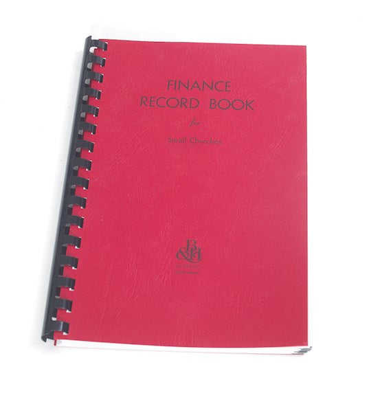 Finance-Record Book For Small Churches