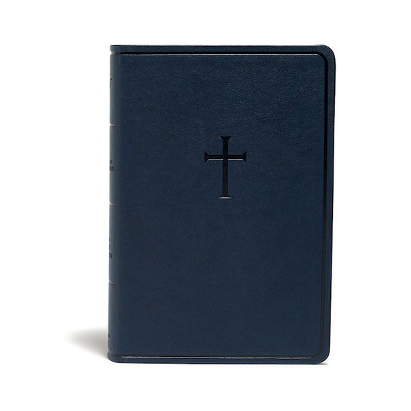 KJV Everyday Study Bible-Navy Cross LeatherTouch