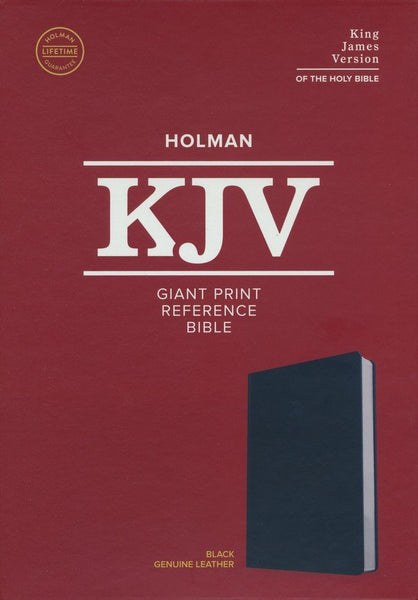 KJV Holman Giant Print Reference Bible Black Genuine Leather