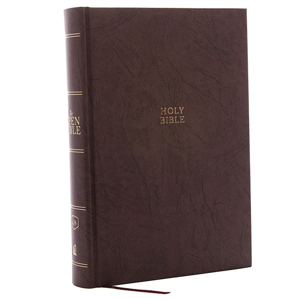 KJV Open Bible Brown Hardcover