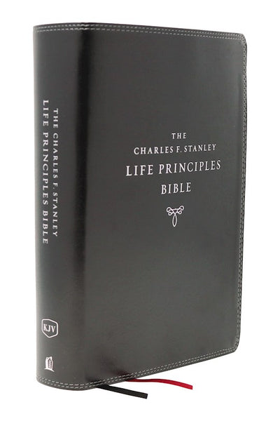 KJV Charles F. Stanley Life Principles Bible (2nd Edition) -Black Leathersoft