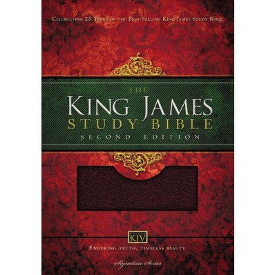 KJV Signature Series #0135N King James Study Bible Bonded Burgundy Indexed