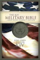 KJV The Military Bible Large Print Compact Edition Green LeatherTouch