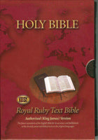 KJV Royal Ruby Text Bible #31/UBK Calfskin Black