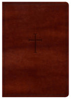 KJV Super Giant Print Reference Bible Brown LeatherTouch