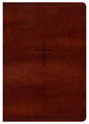 KJV Super Giant Print Reference Bible Brown LeatherTouch Indexed