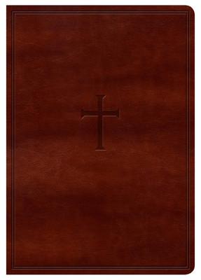KJV Large Print Compact Reference Bible Brown LeatherTouch