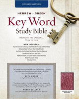 KJV Zodhiates Hebrew-Greek Keyword Study Bible Burgundy Genuine Indexed