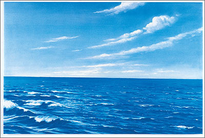 Betty Lukens Water and Sky Background Scene