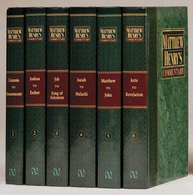 Matthew Henry’s Commentary on the Whole Bible Hardcover 6 Volumes