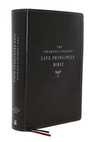 NASB Charles F. Stanley Life Principles Bible (2nd Edition) Black Leathersoft