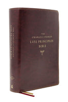 NASB Charles F. Stanley Life Principles Bible (2nd Edition) Burgundy Leathersoft