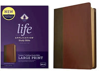 NKJV Life Application Study Bible/Large Print (Third Edition)-Brown/Mahogany LeatherLike