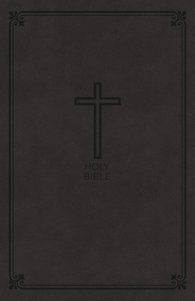 NKJV Large Print Value Thinline Bible Charcoal Leathersoft
