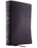 NKJV Open Bible-Black Leathersoft