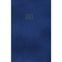 NKJV #0614 Award Bibles Case (24) Navy Blue Leather-Flex