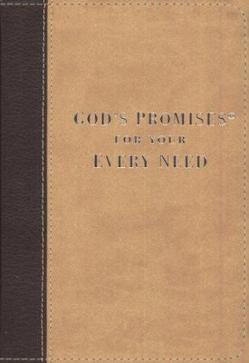 God’s Promises for Your Every Need -NKJV- Two-Tone Brown Leathersoft