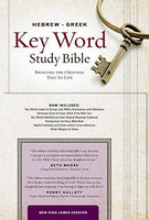 NKJV Hebrew-Greek Key Word Study Bible Genuine Burgundy Leather