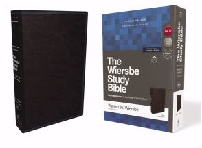 The NKJV Wiersbe Study Bible/Black Leathersoft