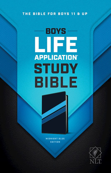 NLT Boys Life Application Study Bible Midnight Blue LeatherLike