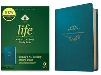 NLT Life Application Study Bible Teal Blue LeatherLike Third Edition