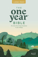 NLT Premium Slimline LARGE PRINT One Year Bible paperback