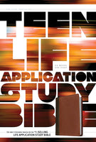 NLT Teen Life Application Study Bible Brown LeatherLike