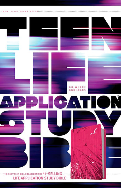 NLT Teen Life Application Study Bible Pink LeatherLike