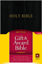 NLT Gift and Award Bible Black Imitation Leather